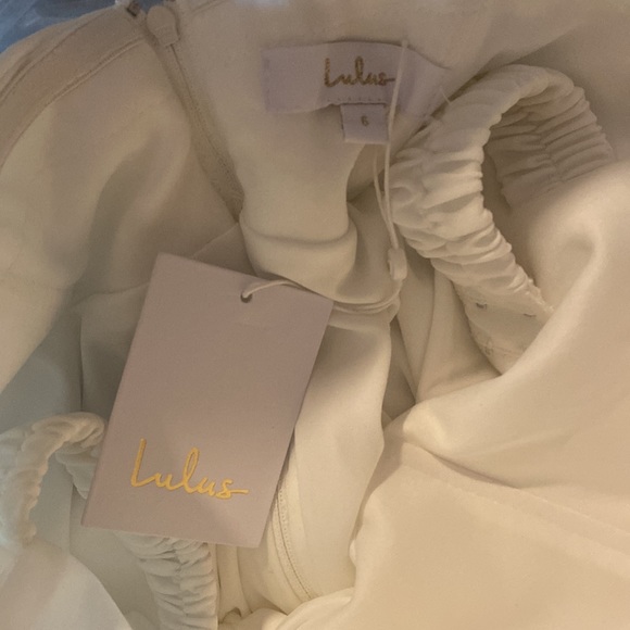 SOLD Lulu’s Satin Wedding Gown - Picture 7 of 10